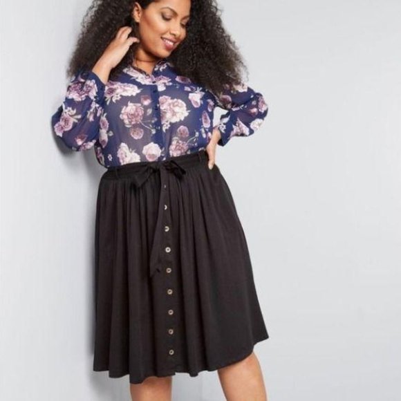 Modcloth Dresses & Skirts - Modcloth Dreamer & Doer A-Line Skirt